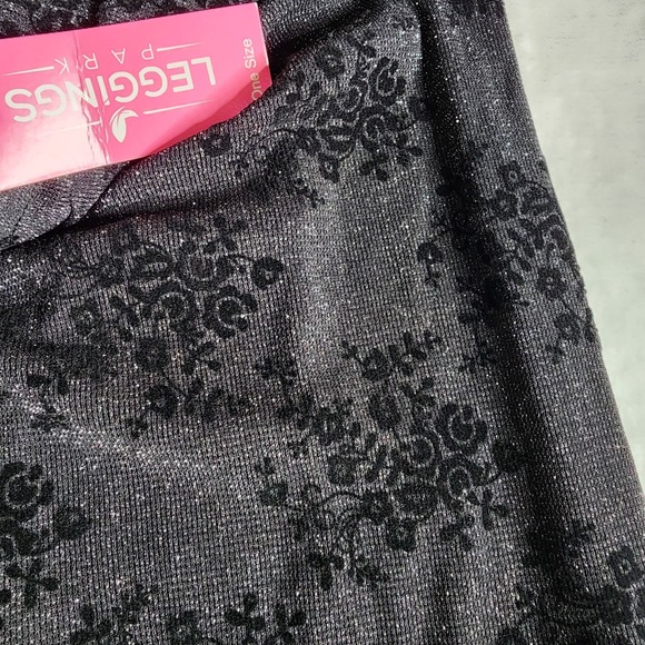 LEGGINGS PARK Sheer Pants Pull On Womens One Size - Picture 7 of 16